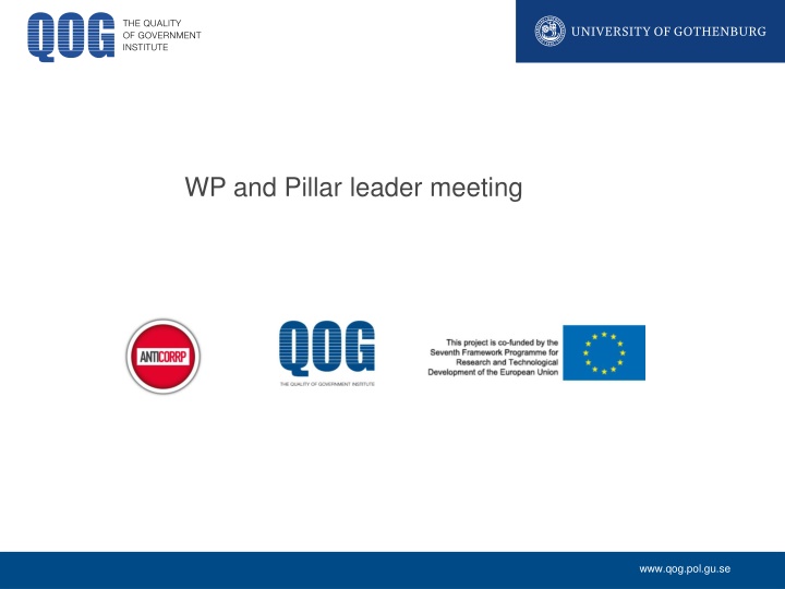wp and pillar leader meeting n.w
