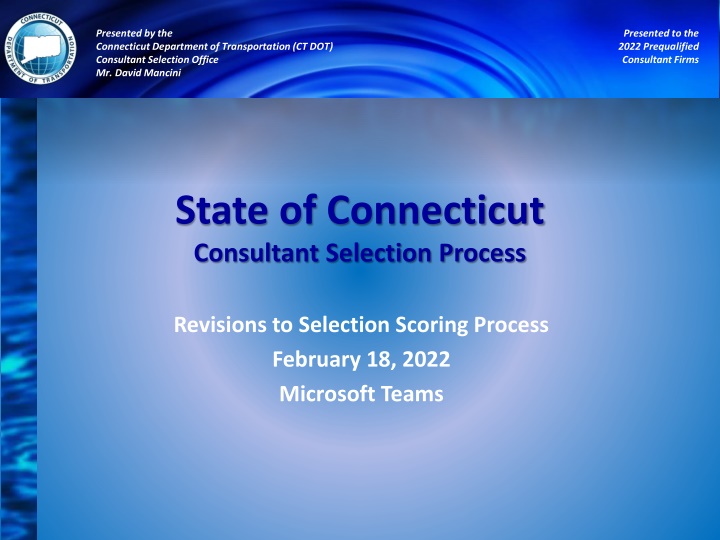 presented by the connecticut department n.w