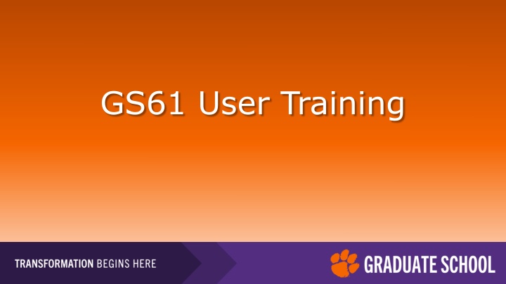 gs61 user training n.w