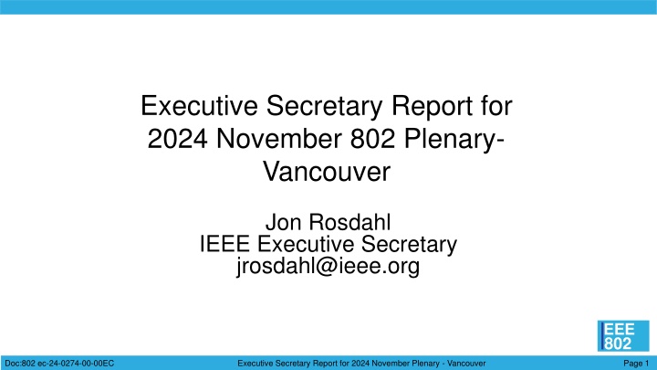 executive secretary report for 2024 november n.w