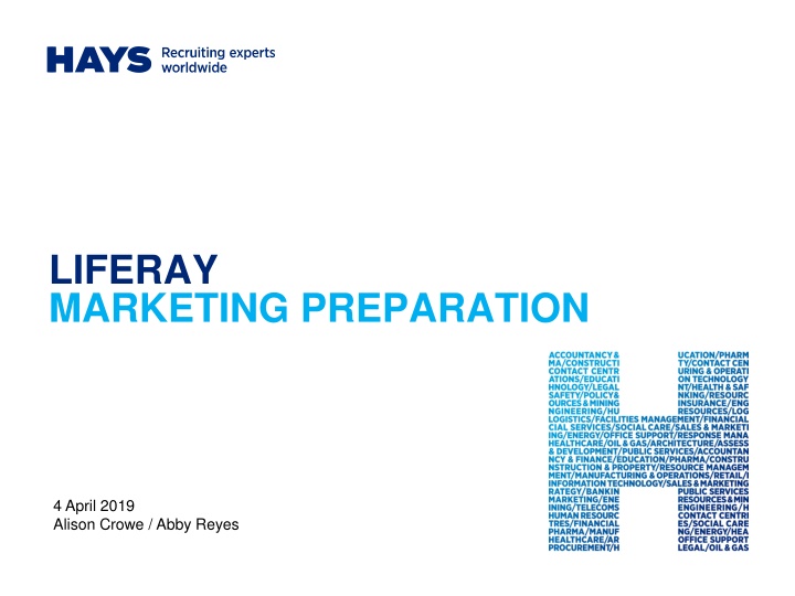 liferay marketing preparation n.w