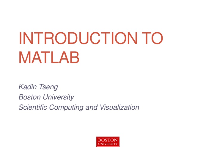 introduction to matlab n.w