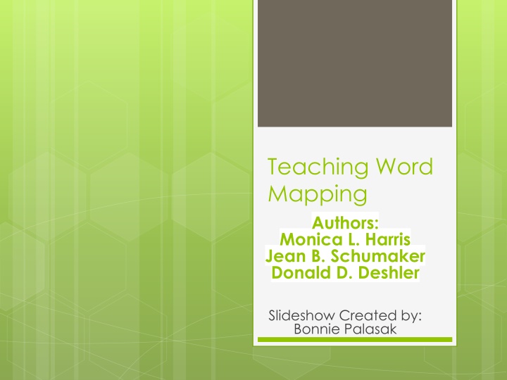 teaching word mapping authors monica l harris n.w