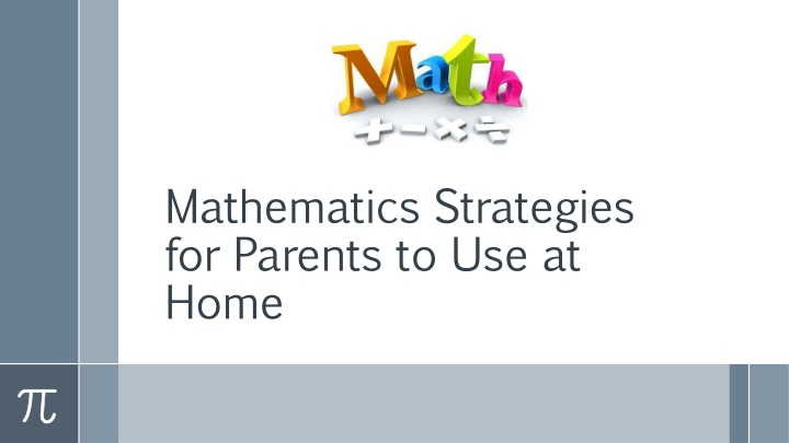 mathematics strategies for parents to use at home n.w