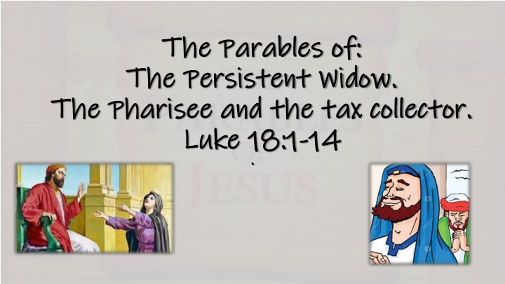 the parables of the parables of the persistent n.w