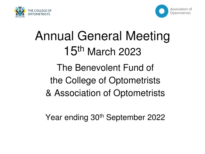 annual general meeting 15 th march 2023 n.w