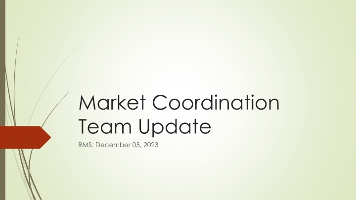 market coordination team update rms december n.w