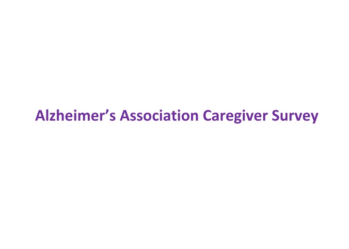 alzheimer s association caregiver survey n.w