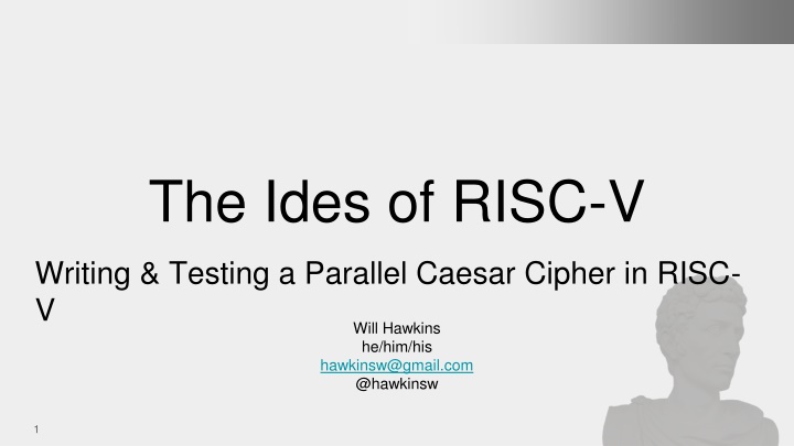 the ides of risc v n.w