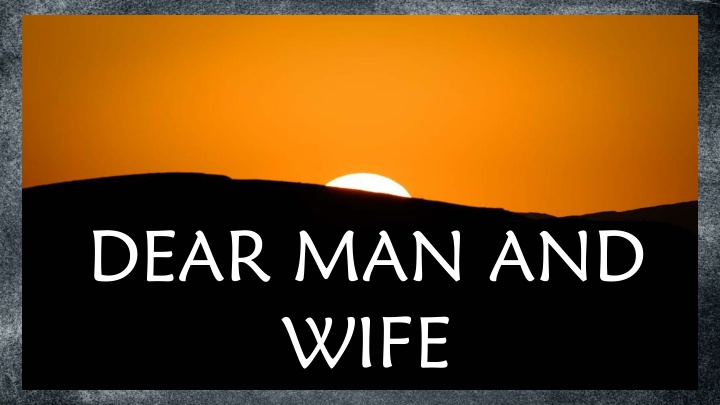 dear man and wife n.w
