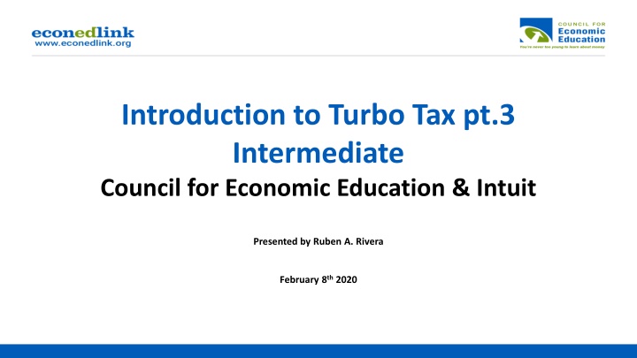 introduction to turbo tax pt 3 intermediate n.w