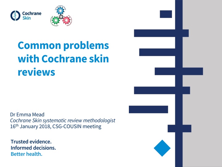 common problems with cochrane skin reviews n.w