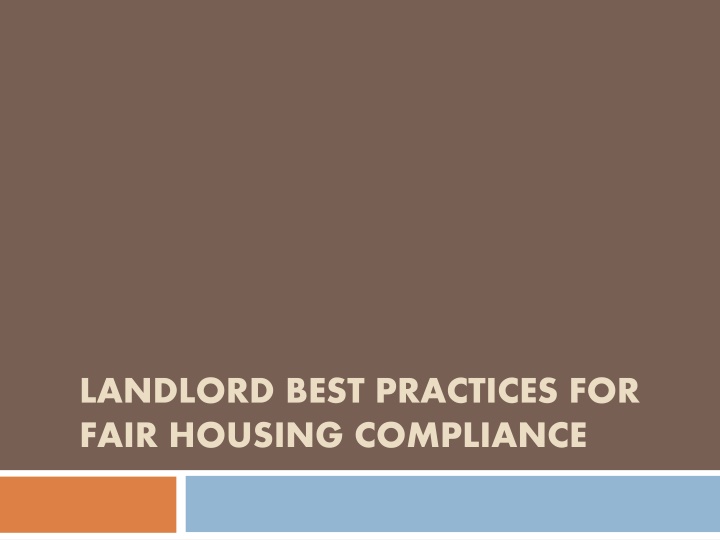 landlord best practices for fair housing n.w