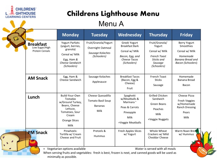 childrens lighthouse menu menu a n.w