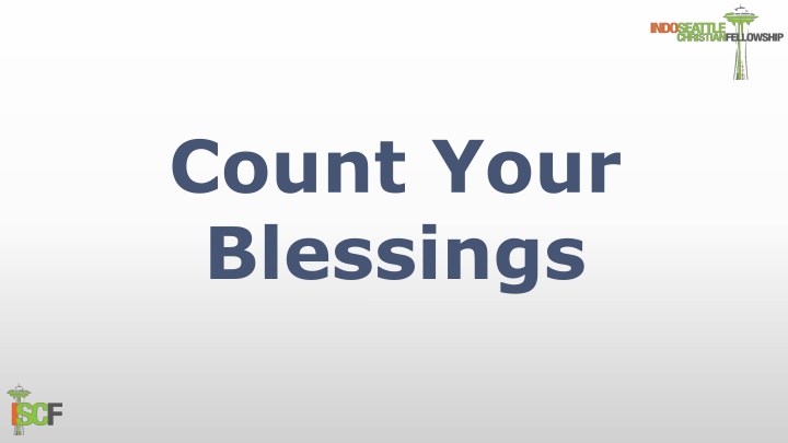 count your blessings n.w
