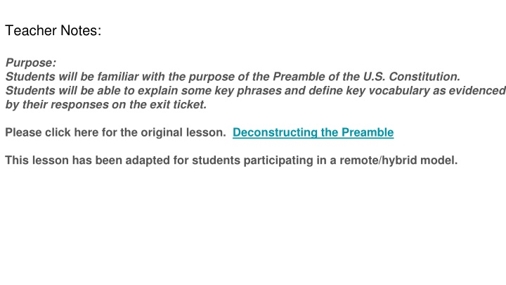 teacher notes n.w