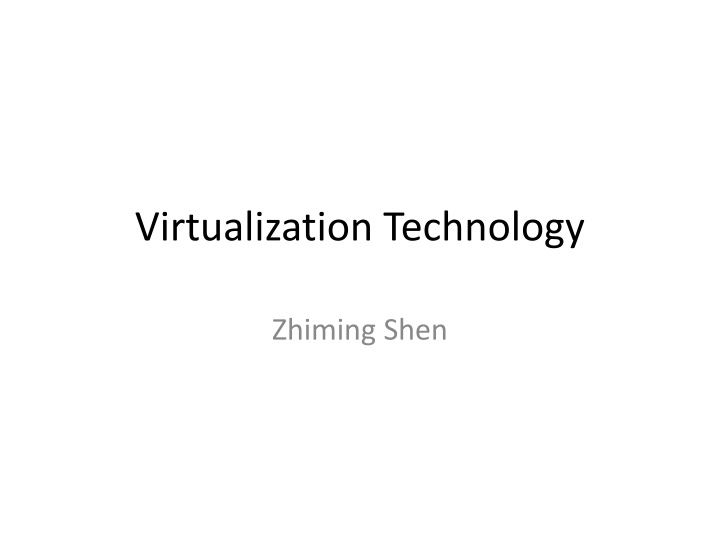 virtualization technology n.w