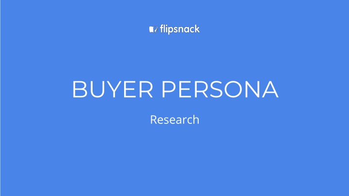 buyer persona n.w