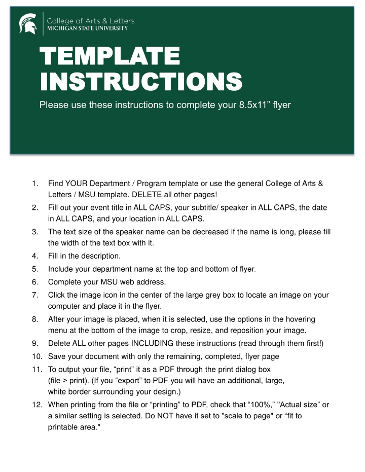 template template instructions instructions n.w