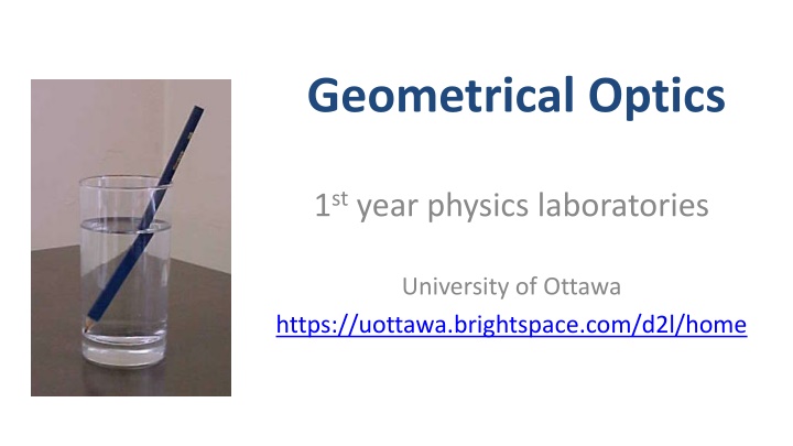 geometrical optics n.w