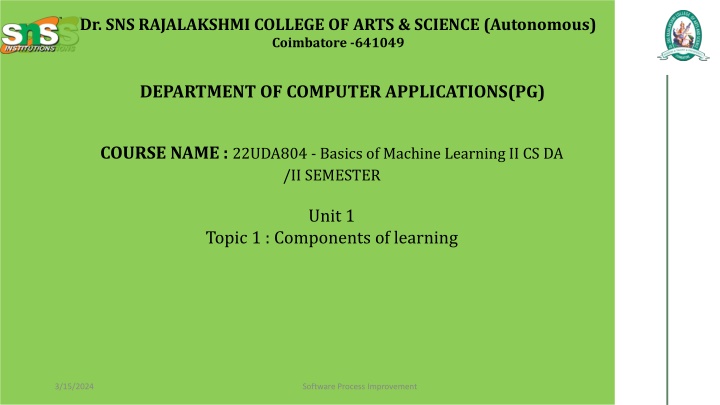 dr sns rajalakshmi college of arts science n.w