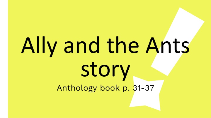 ally and the ants story anthology book p 31 37 n.w