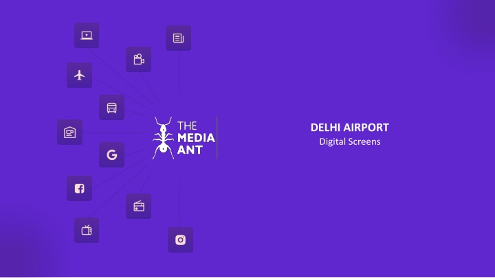 delhi airport digital screens n.w