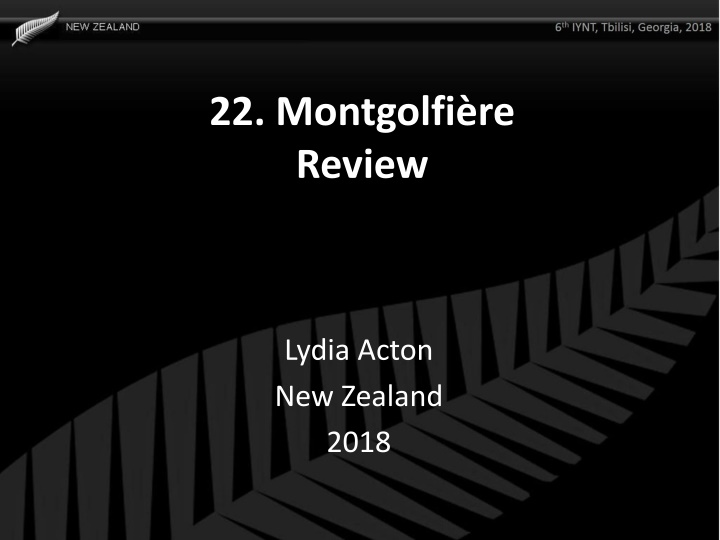 22 montgolfi re review n.w