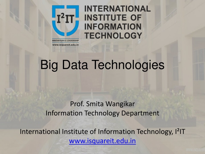 big data technologies n.w