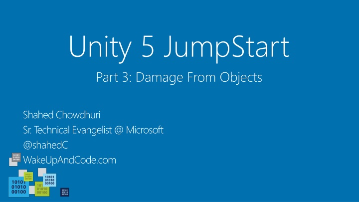 unity 5 jumpstart part 3 damage from objects n.w