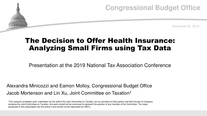 congressional budget office n.w