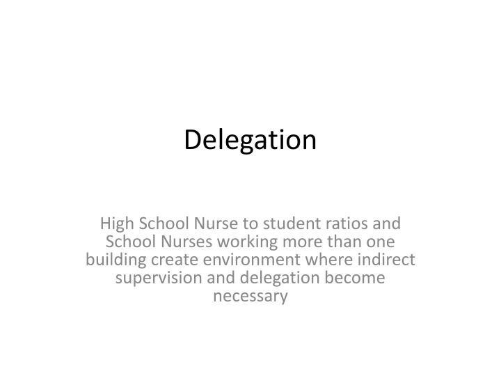 delegation n.w