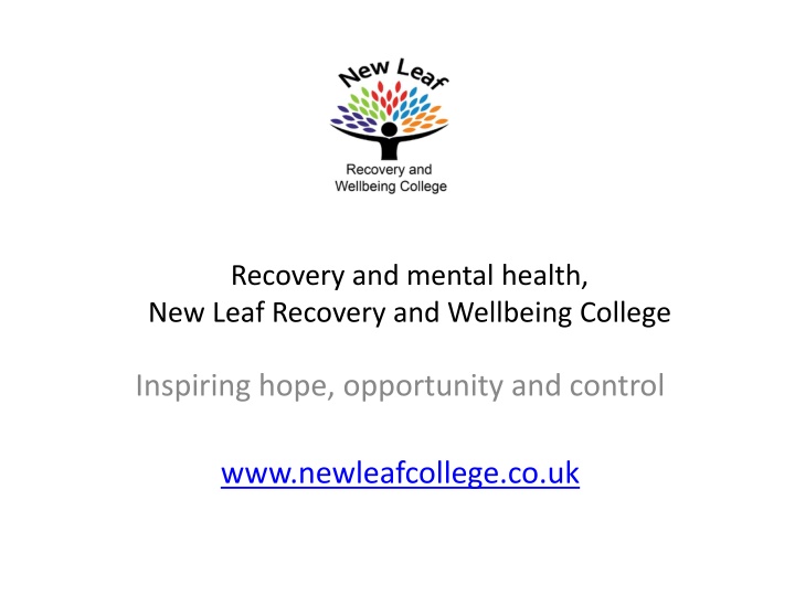 recovery and mental health new leaf recovery n.w