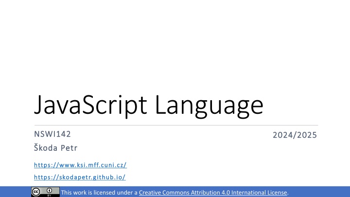 javascript language n.w