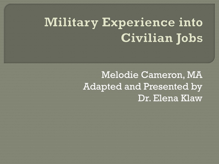 melodie cameron ma adapted and presented n.w