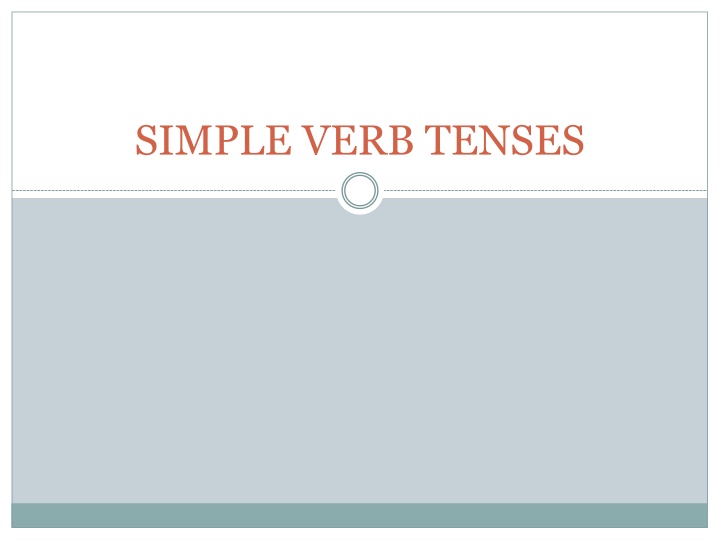 simple verb tenses n.w
