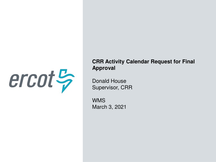 crr activity calendar request for final approval n.w