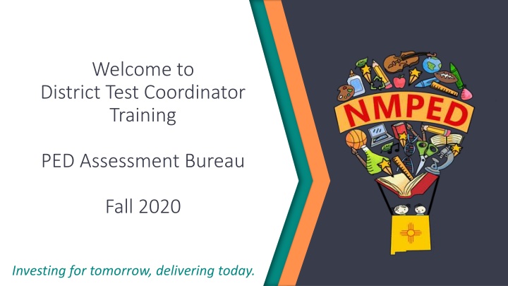 welcome to district test coordinator training n.w