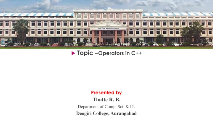 topic operators in c n.w