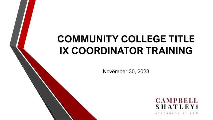 community college title ix coordinator training n.w