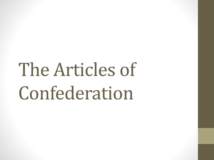 the articles of confederation n.w