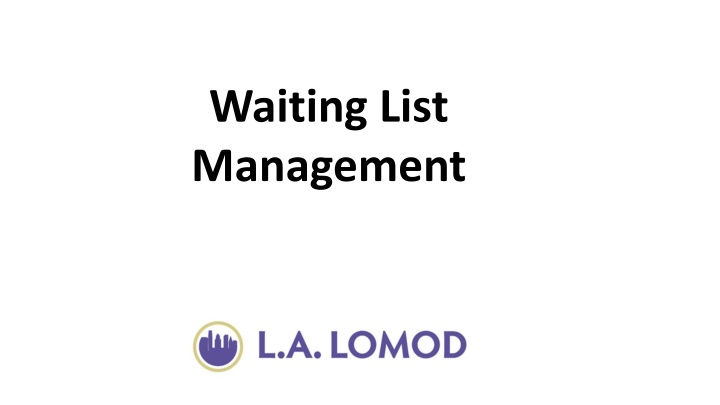 waiting list management n.w