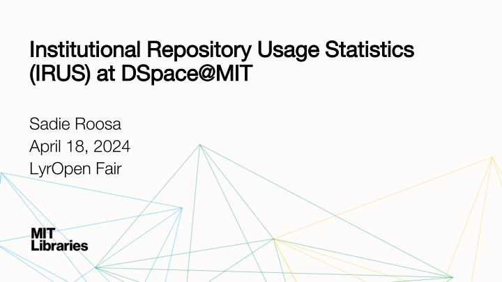 institutional repository usage statistics n.w
