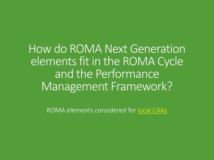 how do roma next generation elements n.w