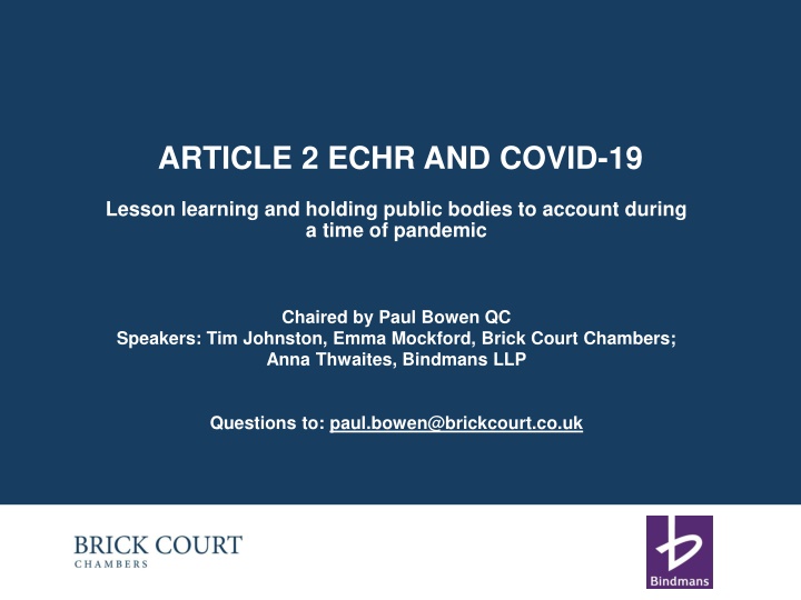 article 2 echr and covid 19 n.w