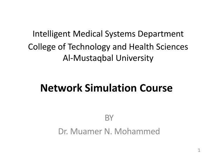 intelligent medical systems department college n.w