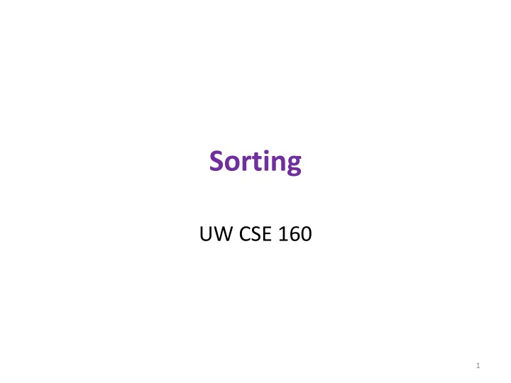 sorting n.w