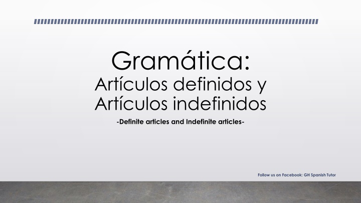 gram tica art culos definidos y art culos n.w