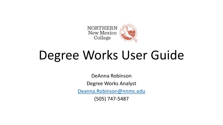 degree works user guide n.w