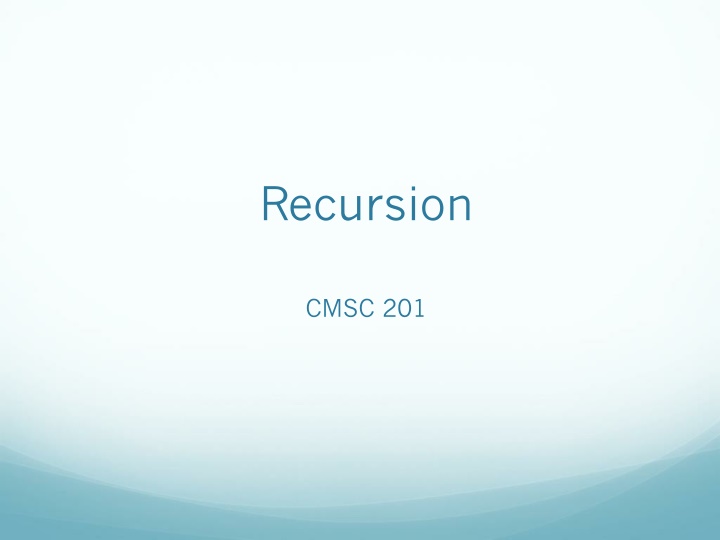 recursion n.w